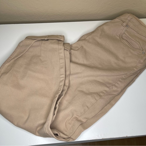 H&M Mom Loose Fit Twill Pants|Beige,size 12| - Picture 4 of 9